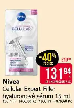 Teta Nivea Cellular Expert Filler hyaluronové sérum 15 ml nabídka