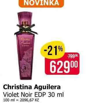 Teta Christina Aguilera Violet Noir EDP 30 ml nabídka