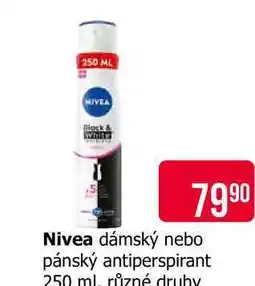 Teta Nivea antiperspirant ve spreji 250ml, vybrané druhy nabídka