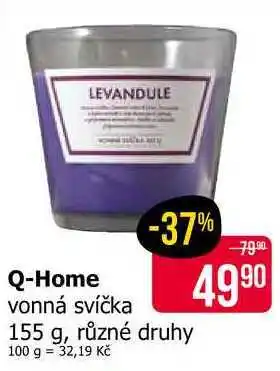 Teta Q-Home vonná svíčka 155 g, různé druhy nabídka