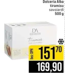 Jip Dolceria Alba tiramisu savoiardi nabídka