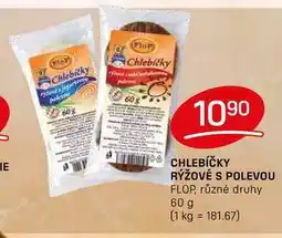 Flop CHLEBÍČKY RÝŽOVÉ S POLEVOU FLOP, různé druhy 60 g nabídka