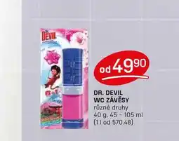 Flop DR. DEVIL WC ZÁVĚSY různé druhy 40 g nabídka