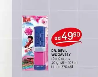 Flop DR. DEVIL WC ZÁVĚSY různé druhy 40 g nabídka