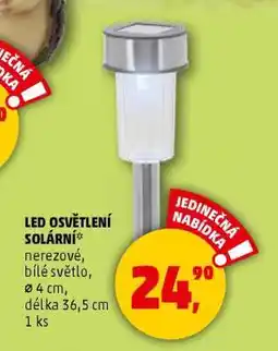 Penny Market LED osvětlení solární nabídka
