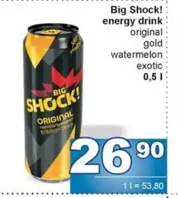 Jip Big Shock energy drink nabídka