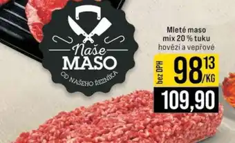 Jip Mleté maso mix 20 % tuku nabídka
