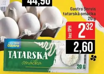 Jip Gastro Servis tatarská omáčka nabídka