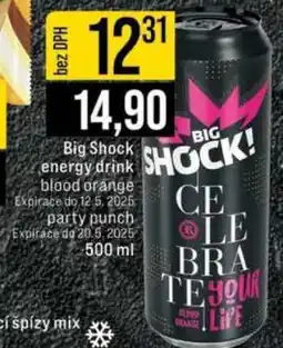 Jip Big Shock energy drink blood orange nabídka