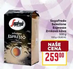 Billa Segafredo Selezione espresso Zrnková káva nabídka
