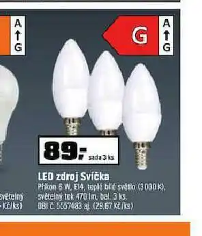 OBI Led zdroj svíčka nabídka