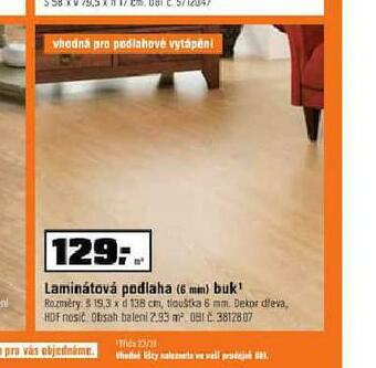 OBI Laminátová podlaha nabídka