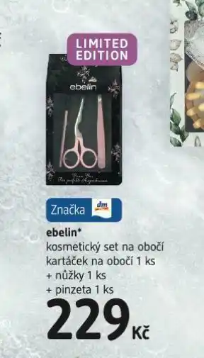 dm drogerie Ebelin kosmetický set na obočí nabídka