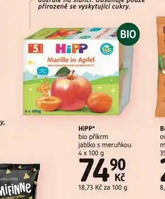 dm drogerie Hipp bio příkrm s meruňkou nabídka