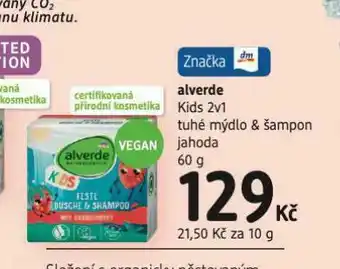 dm drogerie Alverde tuhé mýdlo &amp; šampon nabídka