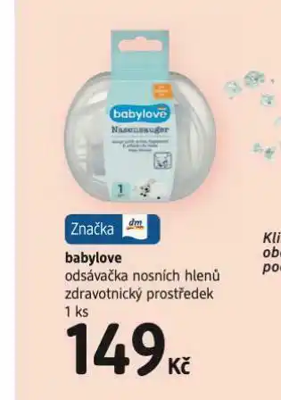 dm drogerie Babylove odsávačka nosních hlenů nabídka
