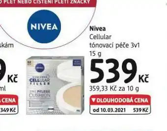 dm drogerie Nivea tónovací péče nabídka