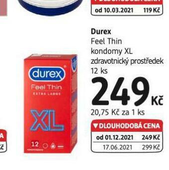dm drogerie Durex kondomy nabídka