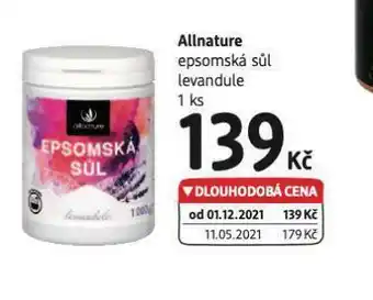 Allnature epsomská sůl