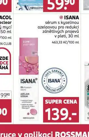 Rossmann Isana sérum nabídka