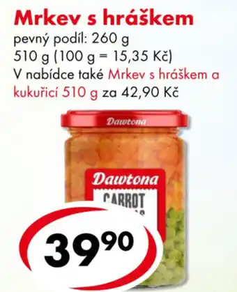 CBA Mrkev s hráškem nabídka