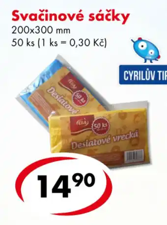 CBA Svačinové sáčky nabídka