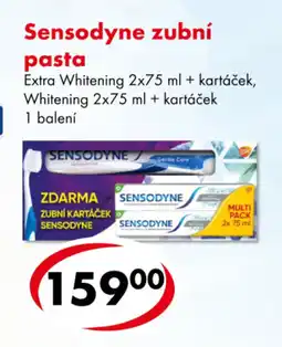 CBA SENSODYNE zubní pasta nabídka