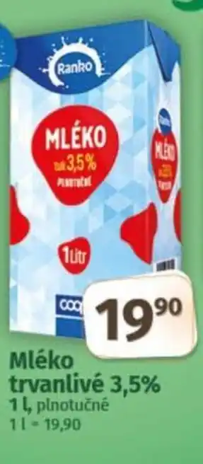 COOP TIP Mléko trvanlivé 3,5% nabídka