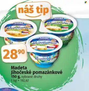 COOP TIP MADETA Jihočeské pomazánkové nabídka