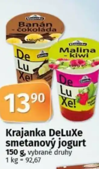 COOP TIP Krajanka DeLuxe smetanový jogurt nabídka