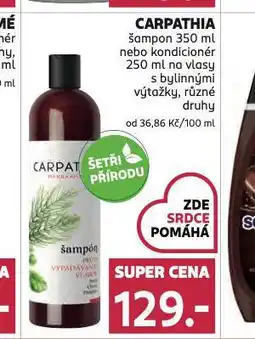 Rossmann Carpathia šampon, kondicioner nabídka
