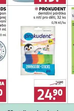 Rossmann Prokudent dentální párátka s nití pro děti nabídka