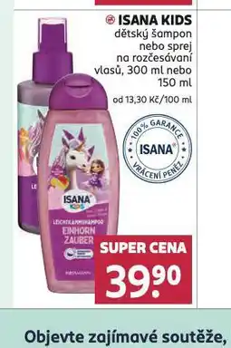 Rossmann Isana kids dětský šampon nabídka