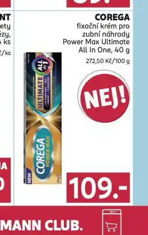 Rossmann Corega fixační krém nabídka