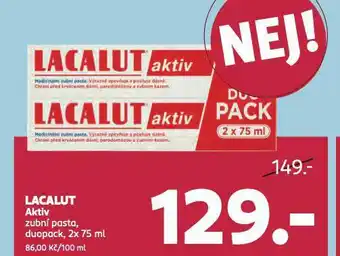 Rossmann Lacalut aktiv zubní pasta nabídka