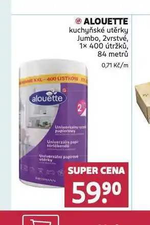 Rossmann Alouette kuchyňské utěrky nabídka