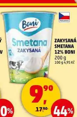 Penny Market ZAKYSANÁ ZAKYSANÁ SMETANA 12% BONI, 200 g nabídka