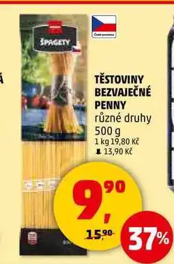 Penny Market TĚSTOVINY BEZVAJEČNÉ PENNY různé druhy, 500 gv nabídka