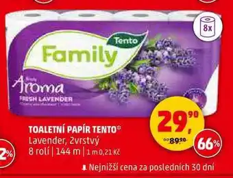 Penny Market TOALETNÍ PAPÍR TENTO Lavender, 2vrstvý, 8 rolí nabídka