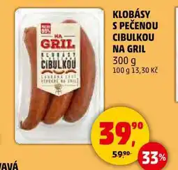 Penny Market KLOBÁSY S PEČENOU CIBULKOU NA GRIL, 300 g nabídka