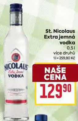 Billa St. Nicolaus Extra jemná vodka 0,5l nabídka