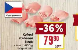 Billa Kuřecí stehenní řízek cena za 600 g nabídka