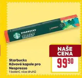 Billa Starbucks Kávové kapsle pro Nespresso 1 balení nabídka
