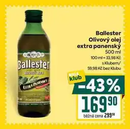 Billa Ballester Olivový olej extra panenský 500 ml nabídka