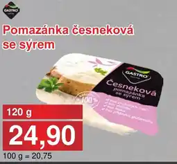 PLUS JIP Pomazánka česneková se sýrem nabídka
