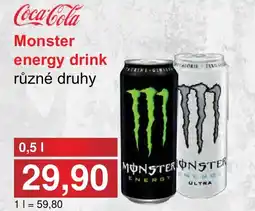 PLUS JIP Monster energy drink nabídka