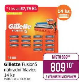Teta Gillette Fusion5 náhradní hlavice 14 ks nabídka