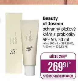 Teta Beauty of Joseon ochranný pleťový krém s probiotiky SPF 50, 50 ml nabídka