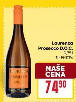 Billa Laurenza Prosecco D.O.C. 0,75l nabídka