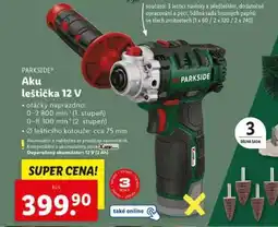 Lidl PARKSIDE Aku leštička 12 V nabídka